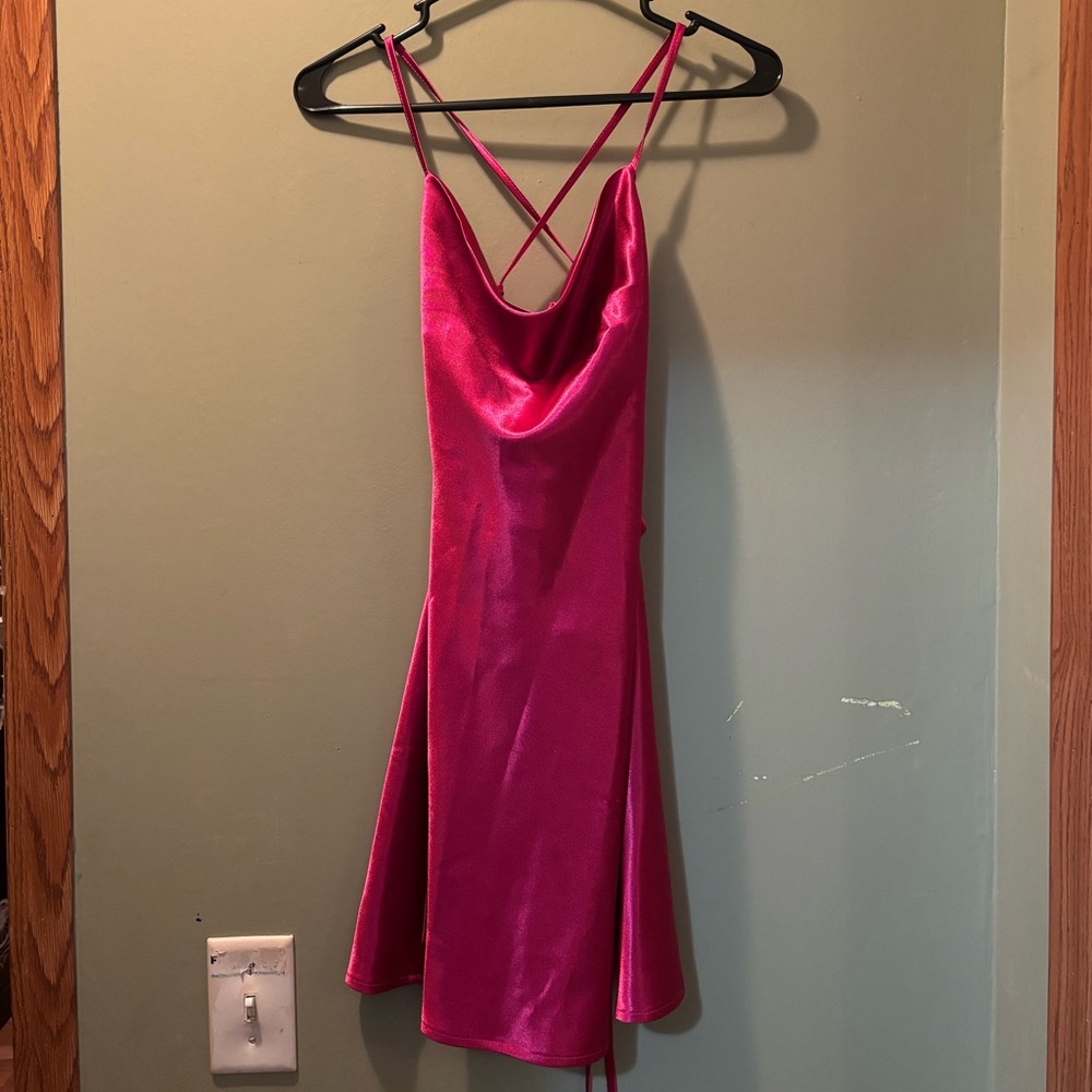 woman’s silky dress